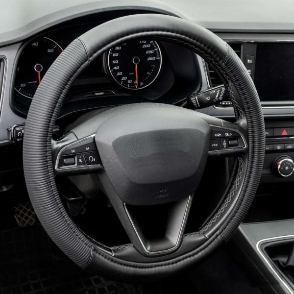 Xkeribom Lenkradbezug 37-38cm Lenkradschoner Lenkradschutz Aufsteckbare Lenkradabdeckung